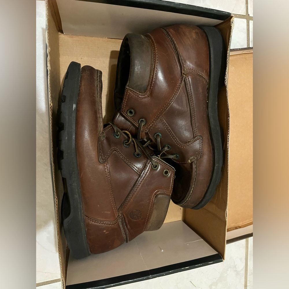 Timberland Brown Leather Boots Classic Design